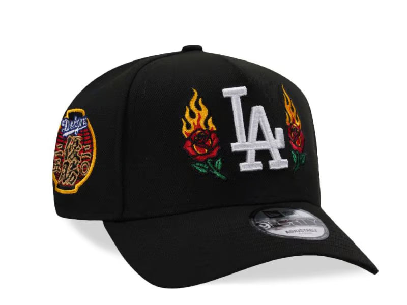 Los Angeles Dodgers World Series Champions Fire Rose Black Prime Edition