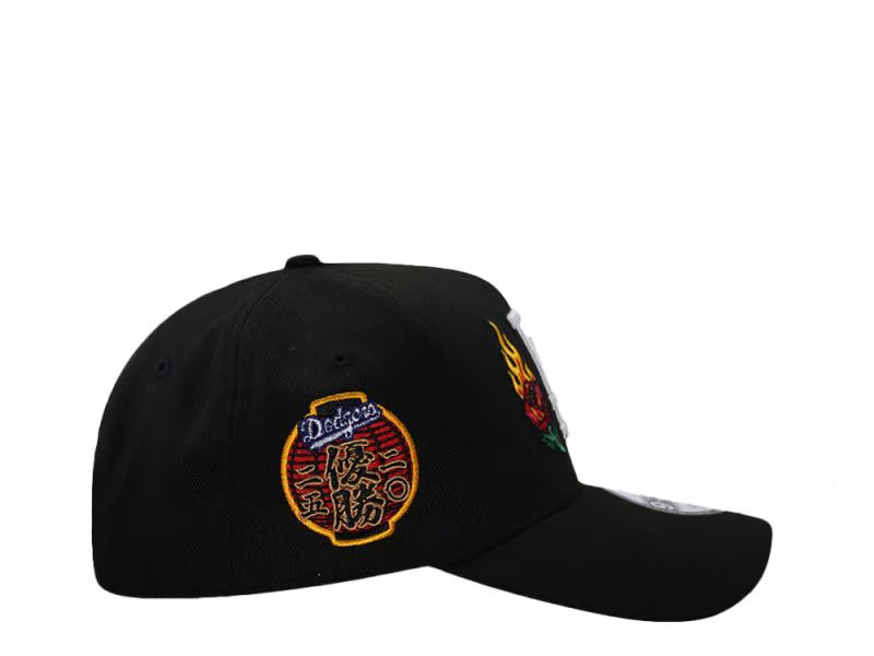 Los Angeles Dodgers World Series Champions Fire Rose Black Prime Edition