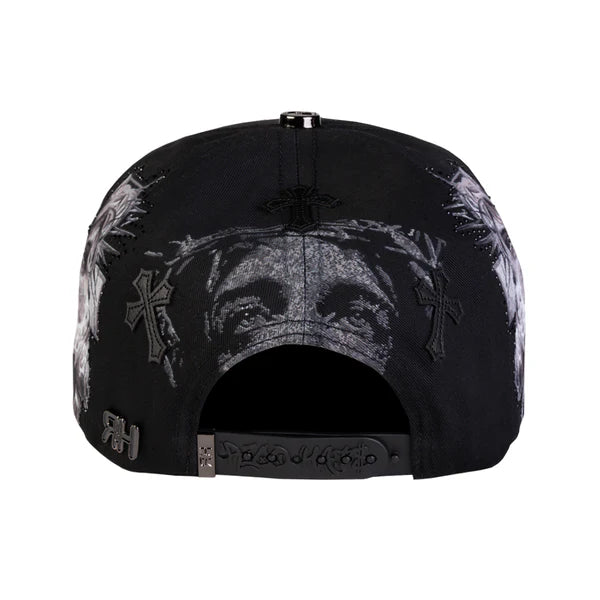 rico hats LA CHROME BLACK