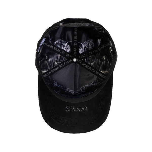rico hats LA CHROME BLACK