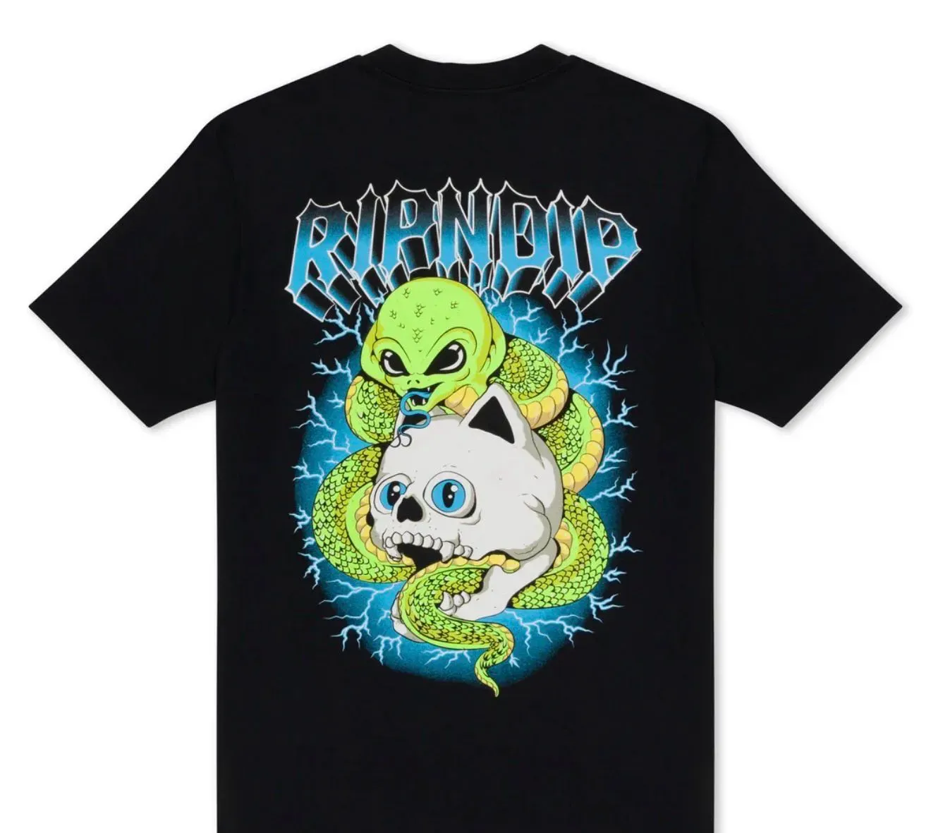 SKULL AND BONES TEE (BLACK)